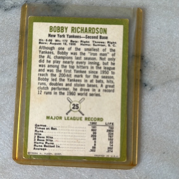 1960s New York Yankees Bobby Richardson collection - Picture 3 of 4